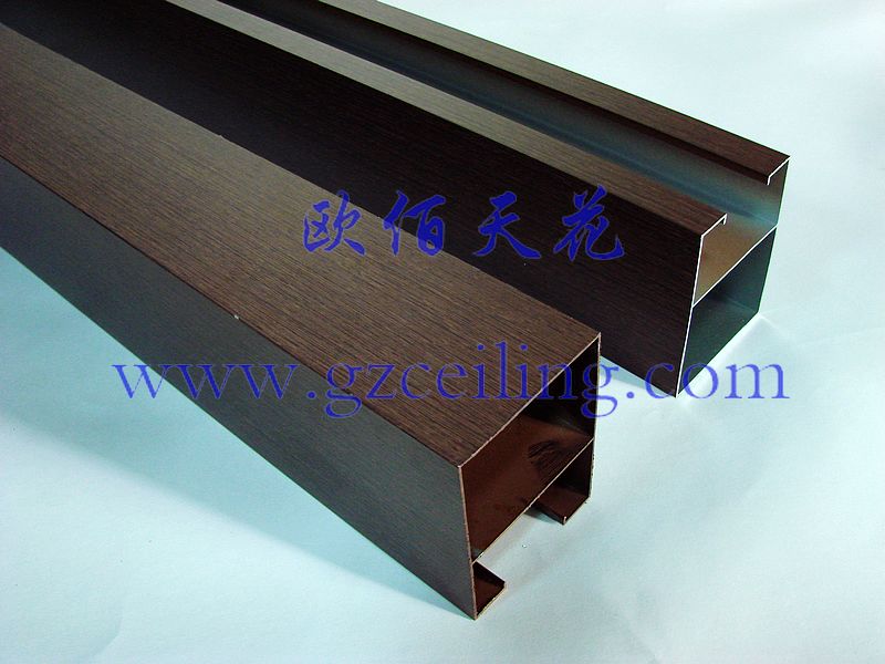 型材铝方通_木纹型材方通